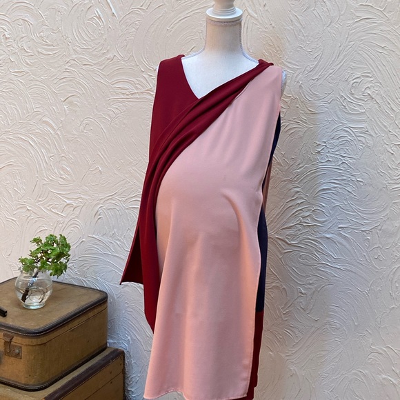 SOLD 💝 ROSIE POPE Edina Maternity Shift Dress Size Large color block, multicolor - Picture 9 of 13
